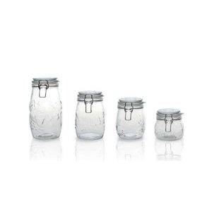 Stainless Steel Latch Storage Jar -12003 -450ML-700ML-1000ML-1500ML