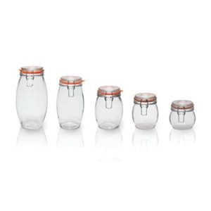 Stainless Steel Latch Storage Jar 12006 500ML-750ML-1000ML-1350ML-2000ML